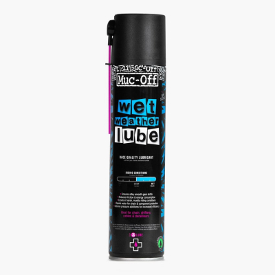 Смазка для цепи в спрее MUC-OFF Bicycle Wet Weather Lube Aerosol 400ml