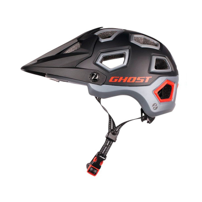 Велошлем Ghost MTN Line Черно-серо-красный