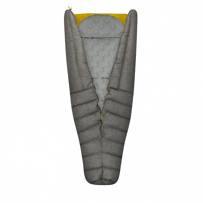 Спальный мешок-квилт Ember EbIII (-4/-10°C), 198 см, Dark Grey/Yellow от Sea to Summit