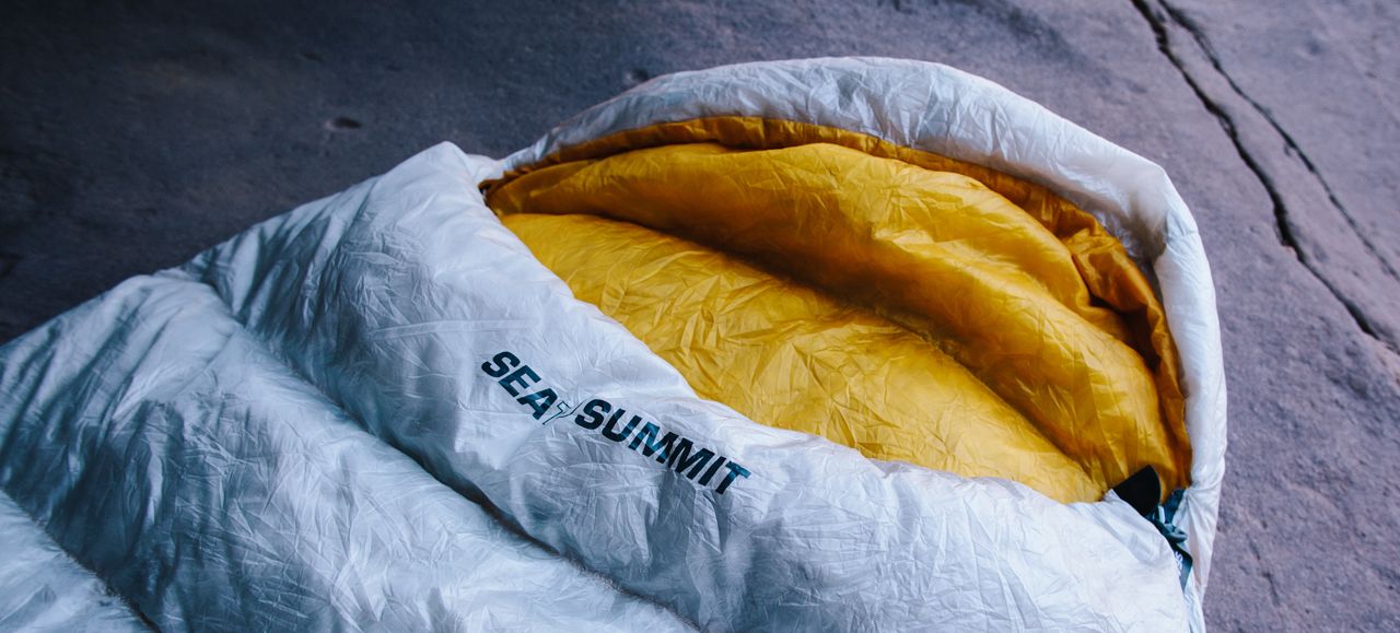 Спальный мешок Spark SpIII (-2/-8°C), 183 см - Left Zip, Light Gray/Yellow от Sea to Summit