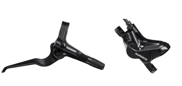 Гальмо гідравл. дискове SHIMANO MT401-E заднє (права ручка, 4-поршн. каліпер, гідроліния 1700мм)
