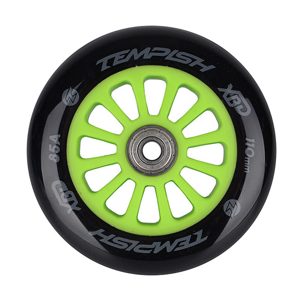 Колесо Tempish PU 85A 110 мм с подшипником, Зеленый