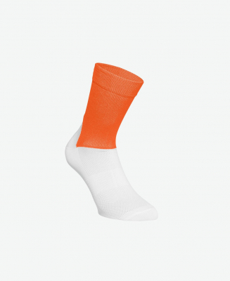 Носки велосипедные POC Essential Road Socks,Zink Orange/Hydrogen White, L