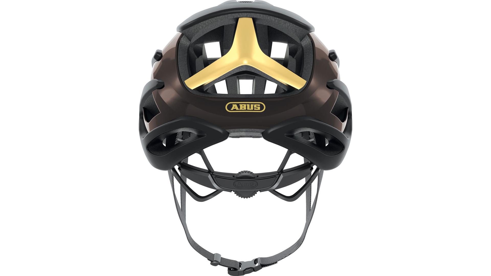 Велошлем ABUS Airbreaker, Black Gold