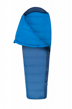 Спальный мешок Trek TKI (5/-1°C), 183 см (Wide) - Left Zip, Bright Blue/Denim от Sea to Summit