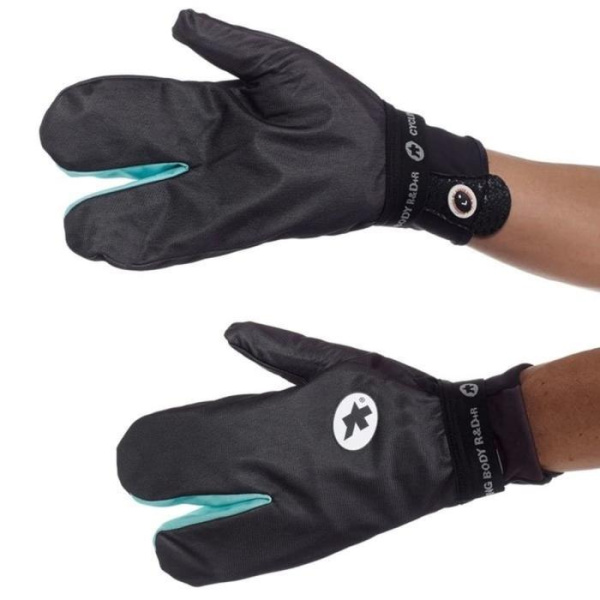 Велоперчатки Assos Shell Gloves S7, Black Volkanga