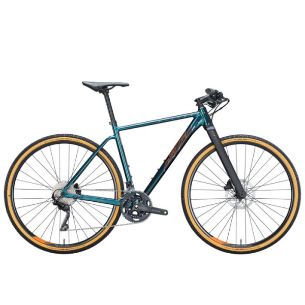 Гравийный велосипед KTM X-strada 730 FIT 28" синий (черно-оранжевый), 2021