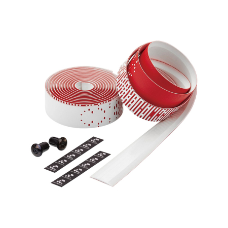 Обмотка для руля Ciclovation Leather Touch Shooting Star Бело-красный