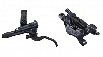 Гальмо гідравл. дискове M7120 SLX переднє (ліва ручка, 4-поршн каліпер, J-kit гідролінія 1000мм)