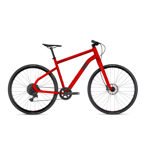 Городской велосипед Ghost Square Speedline 8.8 28" Красно-черный 2021