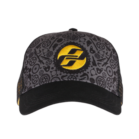 Кепка Ghost Trucker Blk/ti-Gry/ylw