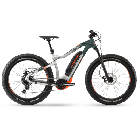 Электровелосипед Haibike Xduro FatSix 8.0 26" Серо-зелено-оранжевый 2020