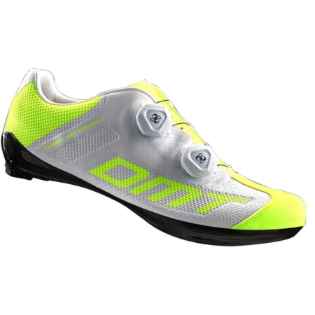 Велотуфли DMT R1, White/Yellow