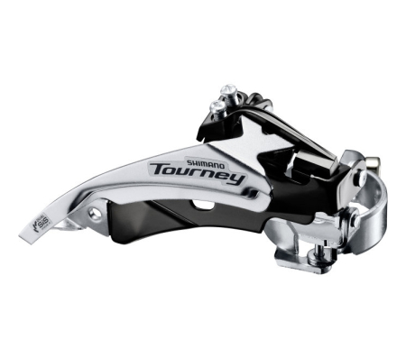 Переключатель передний Shimano FD-TY510, Top-Swing, универс.тяга, хомут 34,9 (S/M адаптеры), для 48Т
