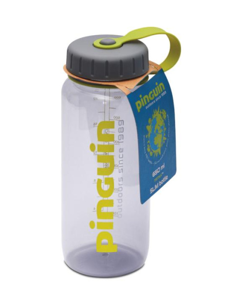 Фляга Pinguin Tritan Slim Bottle BPA-free Grey, 0.65 л