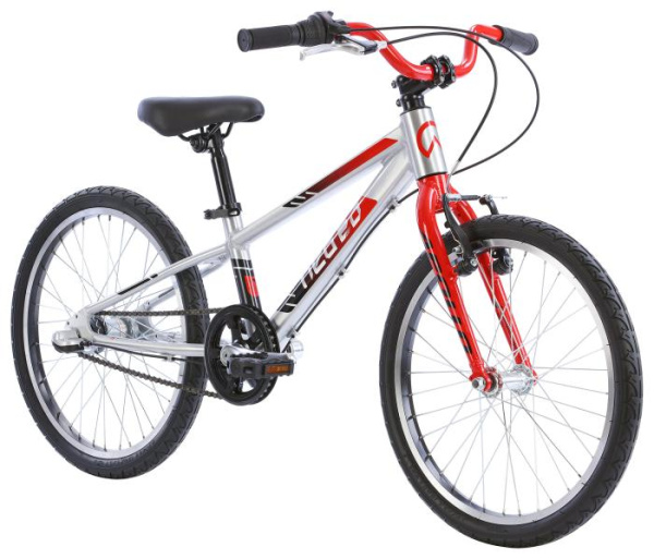 Детский велосипед Apollo NEO 3i boys 20", Brushed Alloy / Red / Black Fade