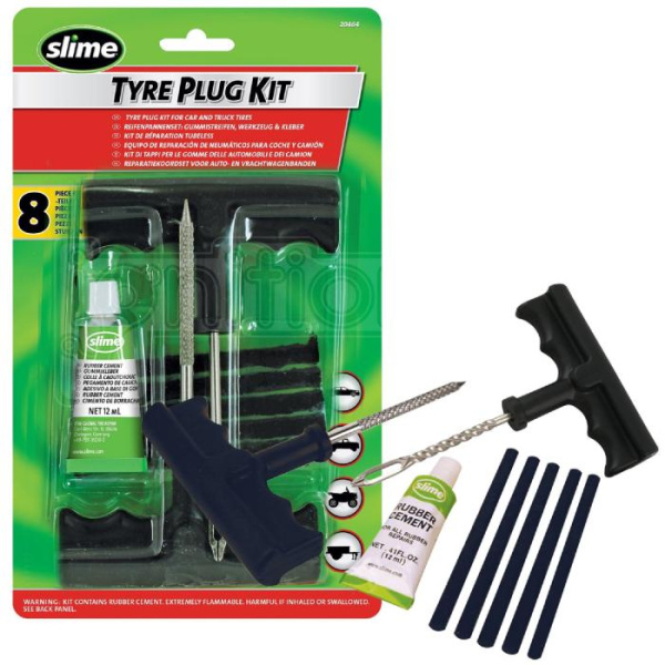 Ремонтный набор для бескамерных покрышек Slime Tire Plug Kit