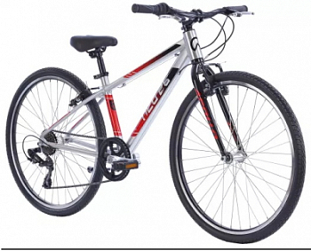 Детский велосипед Apollo NEO 7s boys 26"  Brushed Alloy / Black / Red Fade