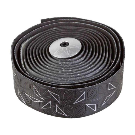 Обмотка руля Supacaz Super Sticky Kush Star Fade Серебристый металлик с черным