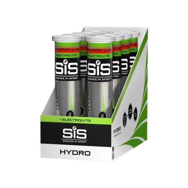 Изотонический напиток SiS GO Hydro Tablet 20х4 г (8шт), Strawberry Lime/Клубника Лайм