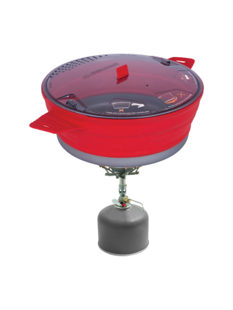 Кастрюля складная с алюминиевым дном X-Pot Red, 4000 мл от Sea to Summit
