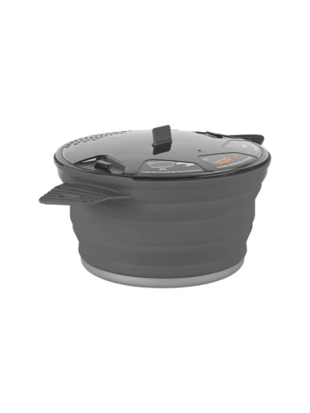 Кастрюля складная с алюминиевым дном X-Pot Grey, 2800 мл от Sea to Summit