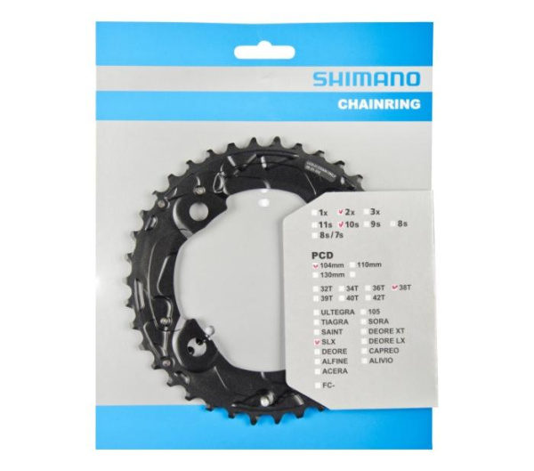 Зірка шатунів Shimano FC-M675 SLX, 38зуб. АM