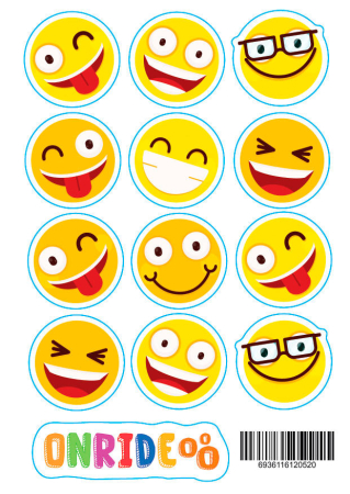 Светоотражающие наклейки Onride Смайлики
