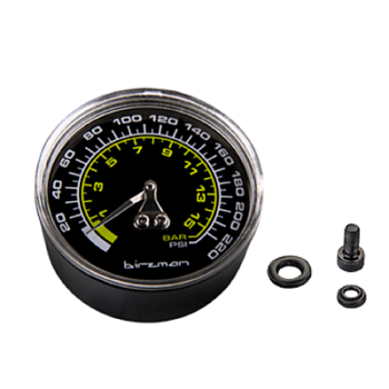 Манометр Birzman Gauge 220psi Maha Push & Twist II/III Silver Grand-Maha Push & Twist III Gunmetal