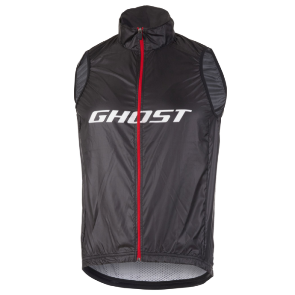 Жилетка Ghost Factory Racing, Черно-красно-белый
