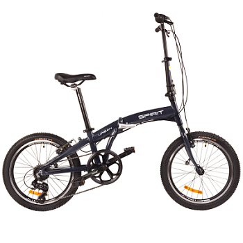 Складной велосипед Spirit Urban 20", рама Uni, тёмно-серый, 2021