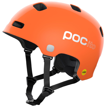Детский велошлем POC POCito Crane MIPS Fluorescent Orange, M/L