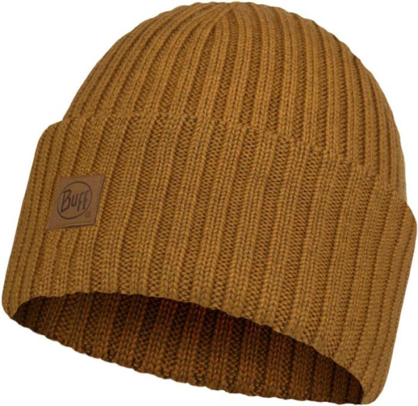 Шапка Buff Merino Wool Knitted Hat Ervin, Mustard