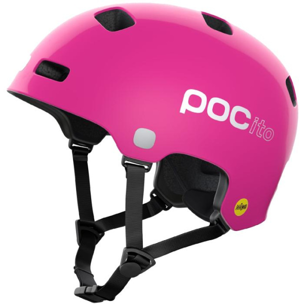 Детский велошлем POC POCito Crane MIPS Fluorescent Pink, XS/S