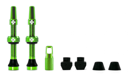 Вентили для бескамерных колес MUC-OFF Tubeless Presta Valve, 44 мм, зелёные