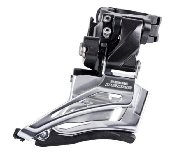 Переключатель передний Shimano FD-M6025-H DEORE 2X10, HIGH CLAMP, DOWN-SWING, DUAL-PULL хомут
