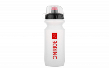 Велофляга Onride Ram 600 мл Прозрачная/красная