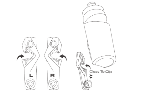 Велофляга Birzman BottleCleat 650 мл, Черный