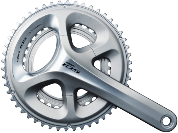 Шатуны Shimano FC-5800 105 Hollowtech II 172,5 мм 53Х39, без каретки, серебр