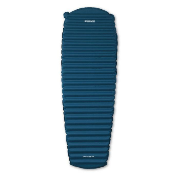 Самонадувающийся коврик Pinguin Matrix NX, 198x62x3.8см, Petrol Blue