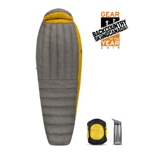 Спальный мешок Spark SpIV (-8/-15°C), 183 см - Left Zip, Dark Grey/Yellow от Sea to Summit