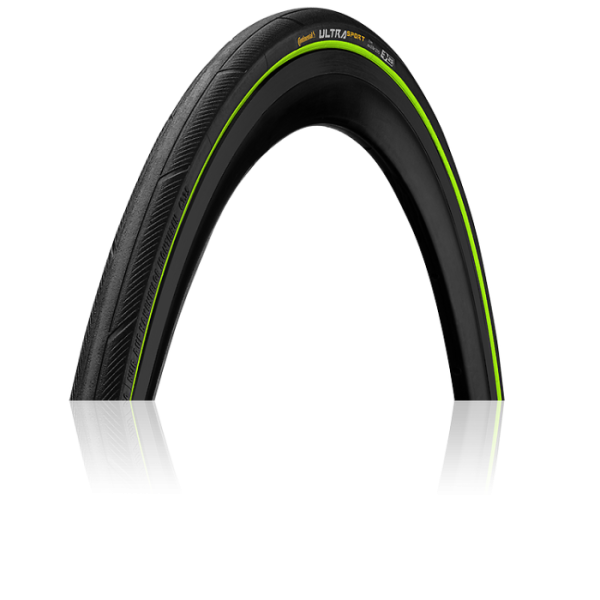 Покрышка Continental Ultra Sport III 28" (700), Black/Green Skin Foldable