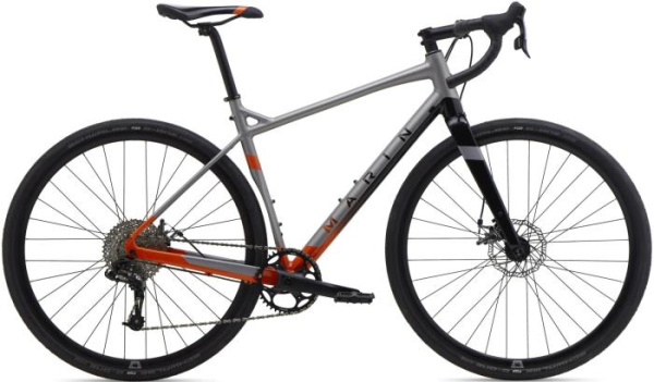 Гравийный велосипед 28" Marin GESTALT X10 рама - 52см 2020 Satin Silver/Gloss Orange to Black Fade