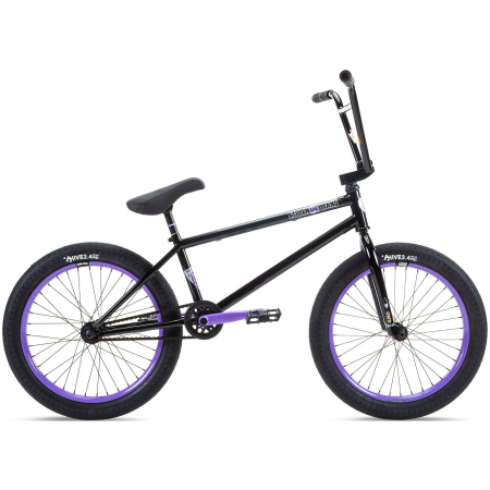 Велосипед BMX Stolen Sinner FC XLT RHD 20" Черный-фиолетовый 2021