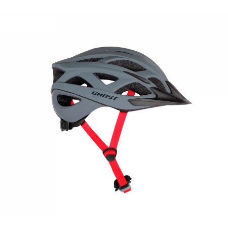 Велошлем Ghost Classic Plus Titanium grey/Black/Riot red