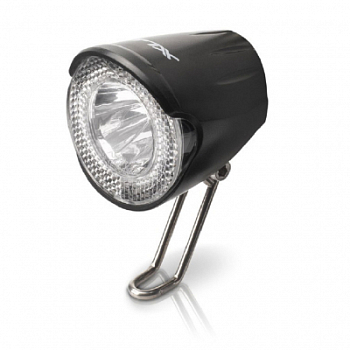 Велофара XLC CL-D02 20Lux Dynamo, Черный