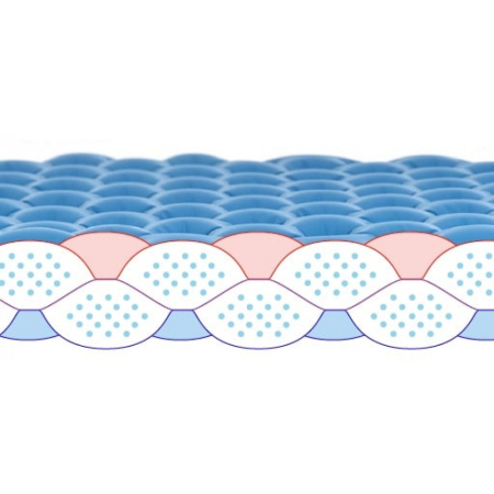 Надувной коврик Pinguin Wave L, 185x60x7.5см, Orange
