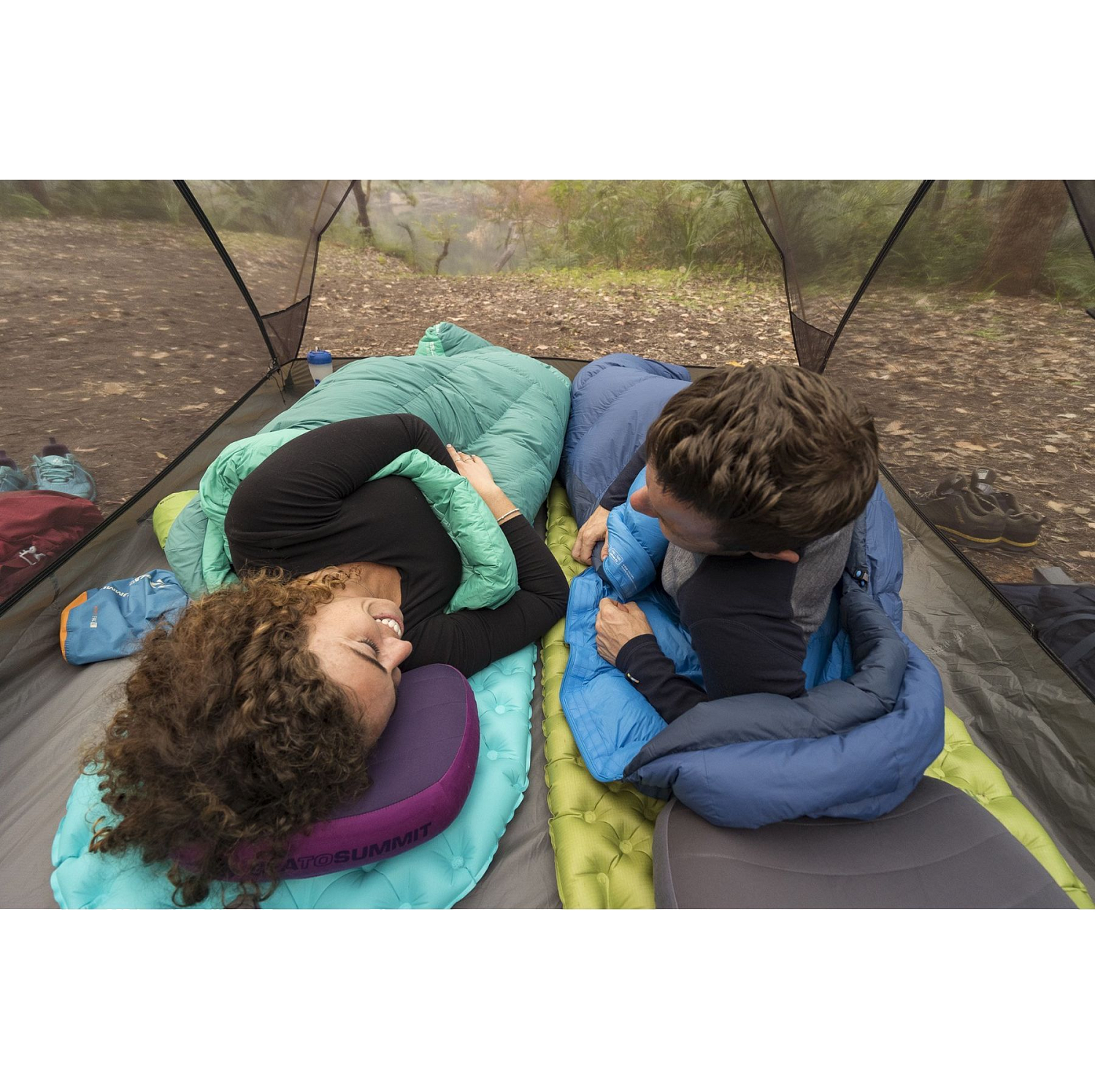 Надувной женский коврик Comfort Light Insulated Mat, 168х55х6.3см, Carribean от Sea to Summit