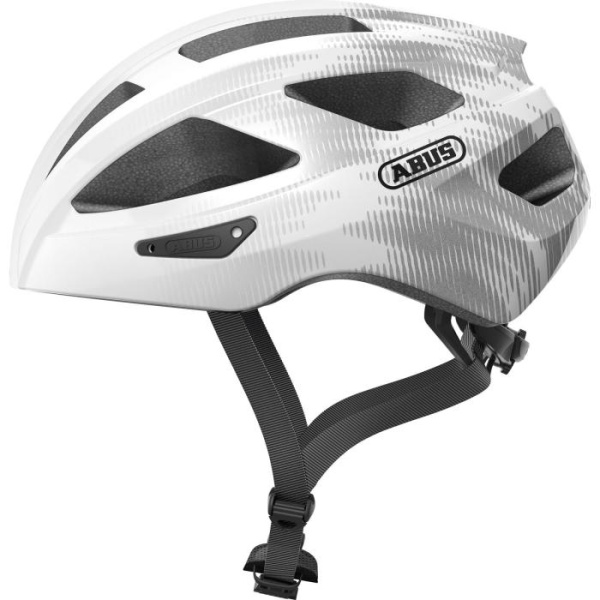 Велошлем спортивный ABUS MACATOR White Silver M (52-58 см)