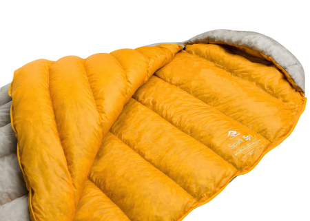 Спальный мешок Spark SpI (9/5°C), 198 см - Left Zip, Light Grey/Yellow от Sea to Summit